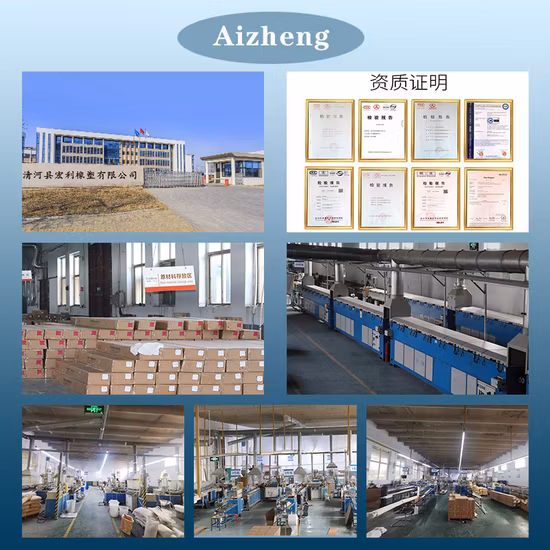 Parti estruse in gomma con striscia impermeabile in gomma di alta qualità